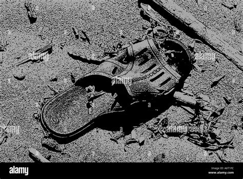 Abandoned Shoe On Beach Stock Photo Alamy