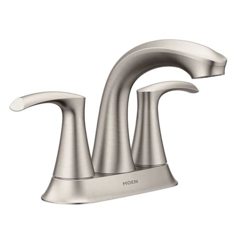 Moen Graeden Spot Resist Brushed Nickel 2 Handle 4 In Centerset Watersense Bathroom Sink Faucet