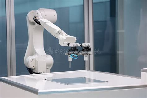 Cleanroom Robot With Delicate And Precise Robotic Arm Performing