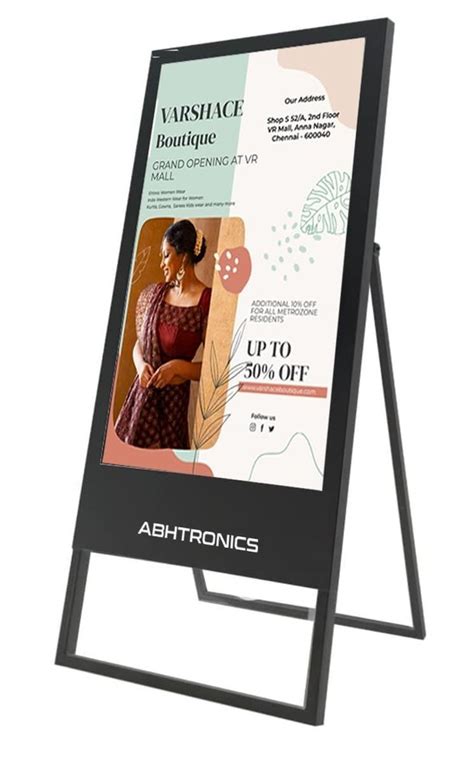 Portable Digital Signage Display Standee Inch At Digital