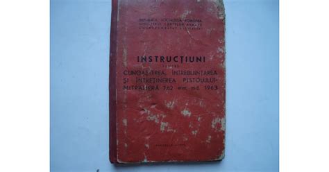 Instructiuni Pentru Cunoasterea Intrebuintarea Si Intretinerea