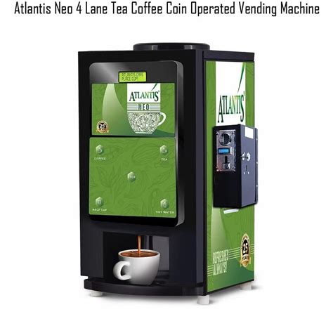 Atlantis Neo Lane Tea Coffee Coin Operated Vending Machine For Cafe