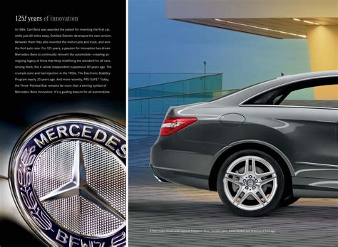 2012 Mercedes Benz E Class Coupe Convertible Brochure