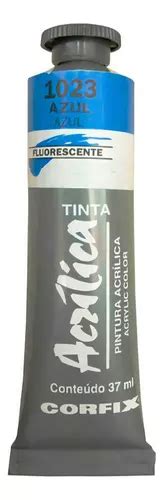 Tinta Acr Lica Fluorescente Corfix Azul Ml Mercadolibre