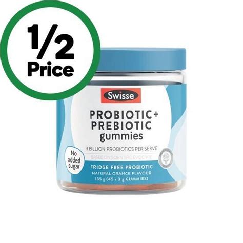 Swisse Adult Probiotic Prebiotic Gummies Pk 45 Offer At Woolworths