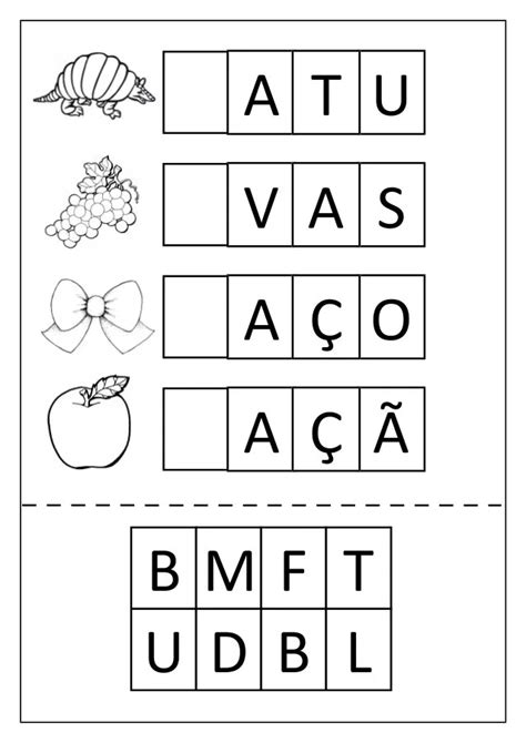 Atividades Letras Faltosas Para Imprimir Online Cursos