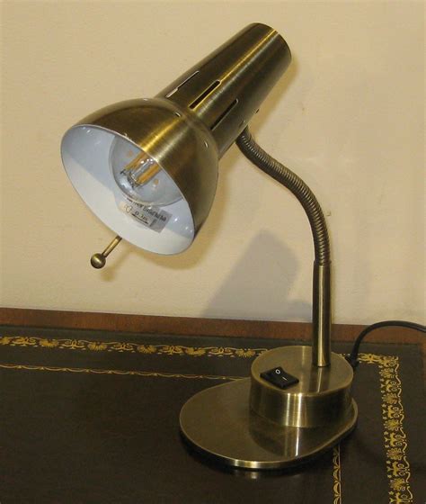 Modern Brass Effect Angle Poise Desk Lamp Dorking Desks