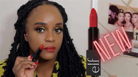 NEW ELF O FACE SATIN LIPSTICK SWATCHES DRUGSTORE WINS AGAIN YouTube