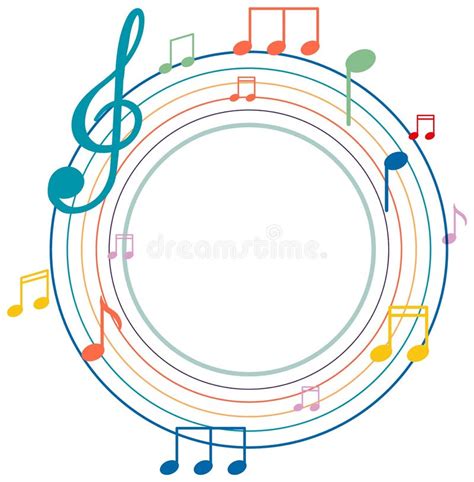 Rainbow Music Notes Clip Art