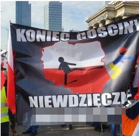 Skandaliczne bannery na proteście rolników w Warszawie Natychmiastowa