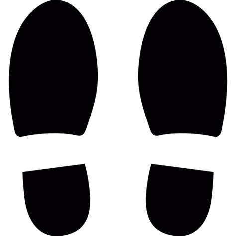 Left And Right Shoe Footprints Free Icon