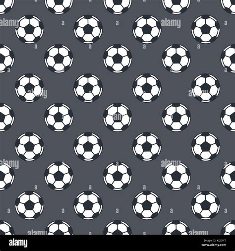 Seamless Pattern With Soccer Balls Stock Vector Image Art Alamy