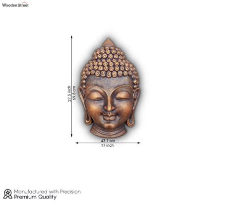 Buy Buddha Face 3d Wall Art Relief Mural In Bronze At 37 Off Online