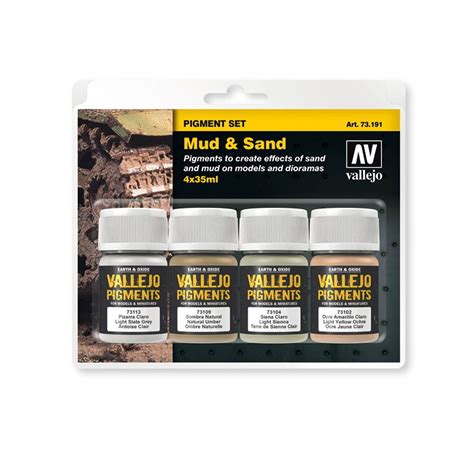 Vallejo Mud Sand Pigment Set Eurorc