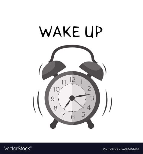 Wake up alarm clock background image Royalty Free Vector