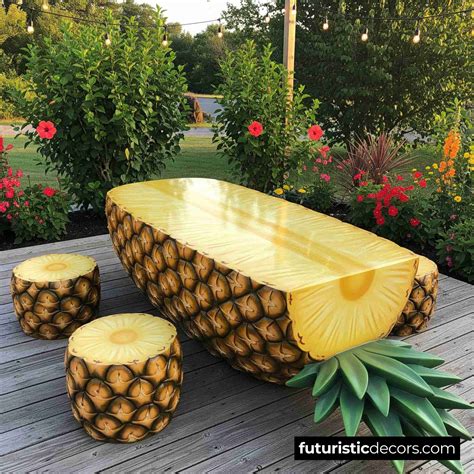 Fruit Shaped Picnic Tables for Stylish and Fun Outdoor Dining
