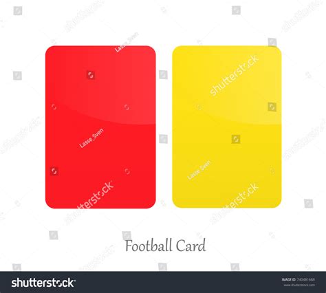 Yellow Card Scheme Football Clipart