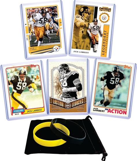 Amazon.com: Jack Lambert (5) Assorted Football Cards Gift Pack ...