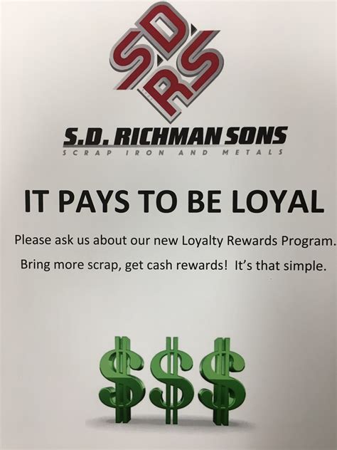 NEW LOYALTY PROGRAM!! – S.D. Richman Sons