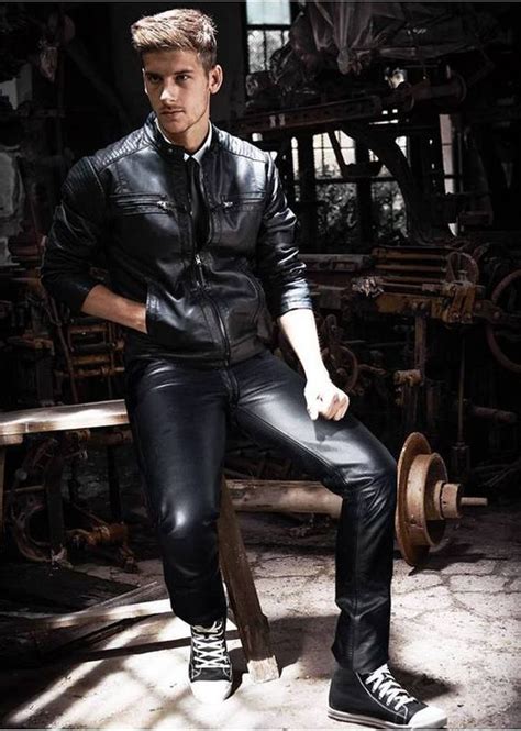 Log In Leather Jacket Men Leather Pants Mens Leather Pants