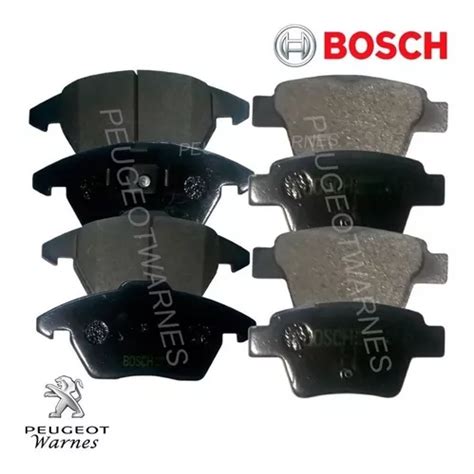 Kit Pastillas Delantera Y Trasera Bosch Peugeot 408 1 6 Thp