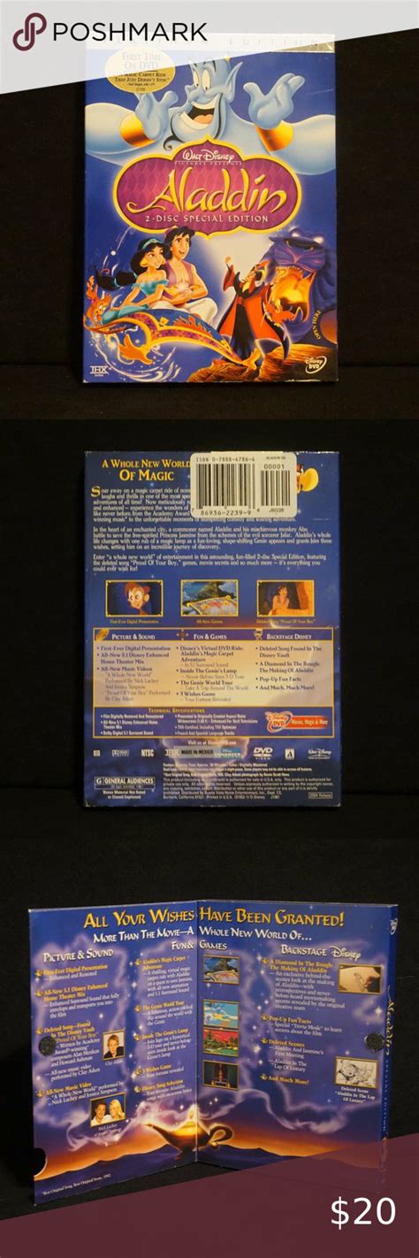 Disney Aladdin 2 Disc Special Edition Dvd Platinum Edition In 2022