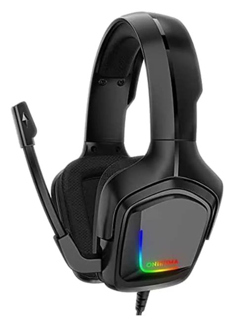 Ripley AUDÍFONOS GAMER ONIKUMA K20 COLOR NEGRO CON LUZ RGB LED