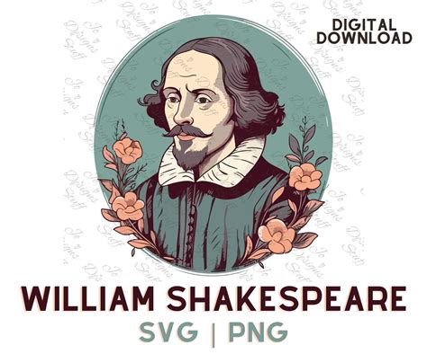 William Shakespeare Svg Png, Cartoon William Shakespeare Clipart Vector ...