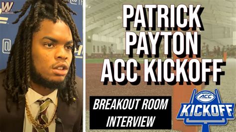 FSU DL Patrick Payton ACC Kickoff Breakout Room Interview FSU