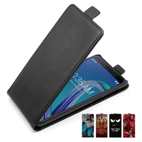 Luxury Flip Leather For Zenfone Max Pro M1 ZB602KL Flip Phone Back