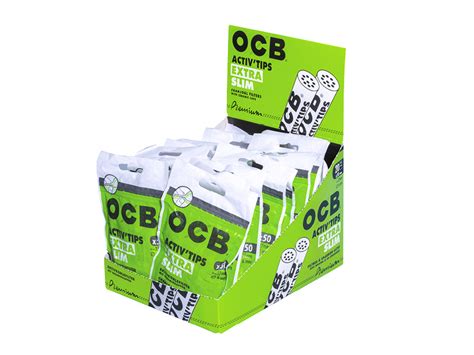 Großhandel OCB Filter Extra Slim Activ Tips Aktivkohle 6mm 50 Stück