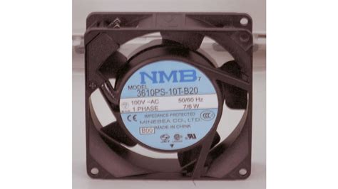 Nmb 軸流ファン 電源電圧：100 V Ac Ac 119 X 119 X 38mm 4715ms 10t B50 B00 Rs