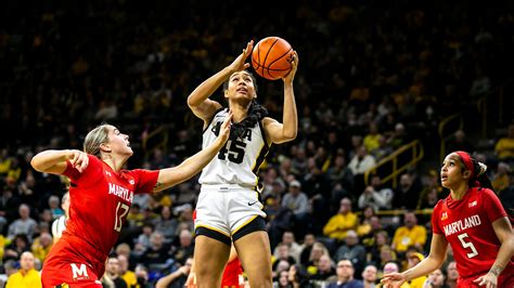 Iowa Basketball Player Hannah Stuelke Speaks At Hawkeye Media Day