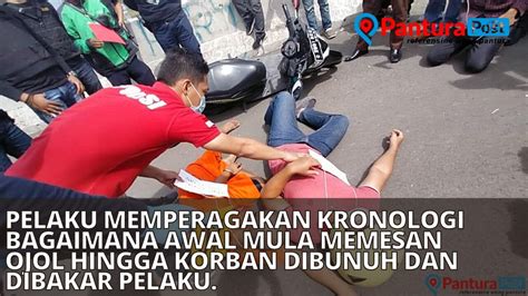 Rekonstruksi Kasus Begal Bunuh Dan Bakar Ojol Di Brebes Pelaku Jalani