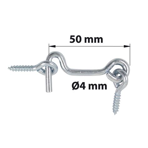 Crochet Contrevent Et Piton Acier Zingué ⌀ 4mm X L 50mm Afbat Menuiserie Bois Leroy Merlin