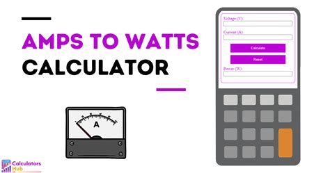 Amps To Watts Calculator