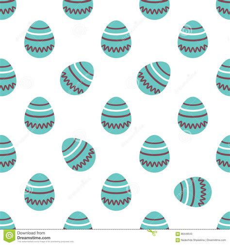 Seamless Easter Pattern Colorful Season Texture With Cute Painted Aggs