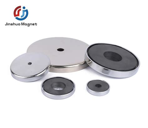 Buy Pot Magnets Ceramic Ferrite Round Base Cup Permanent Ferrite Magnet