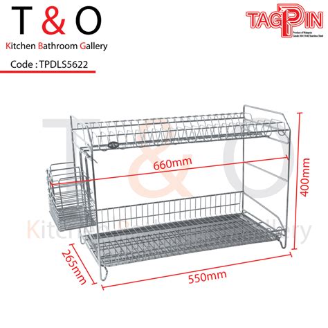 Tier Free Standing Dish Rack With Spoon And Fork Holder T O Kitchen