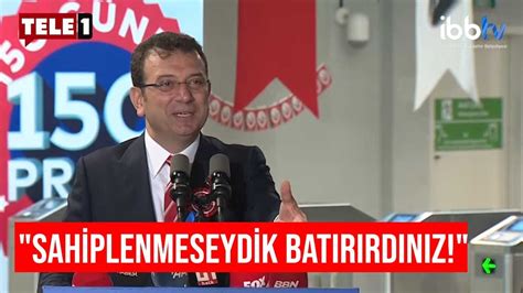 İmamoğlu dan kendisini hedef alan AKP lilere Bu projeler kimsenin