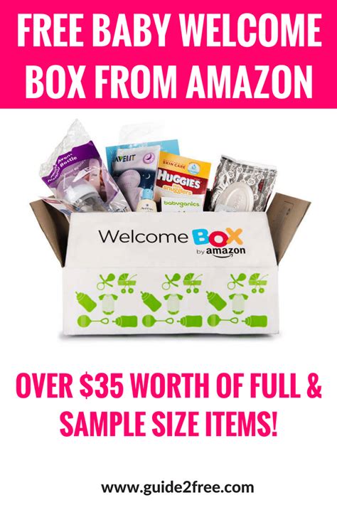 Free Baby Welcome Box From Amazon Free Baby Stuff Amazon Baby Free