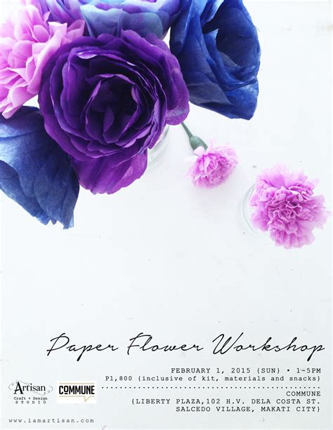 Paper Flower Workshop Iamartisan April San Pedro Flickr