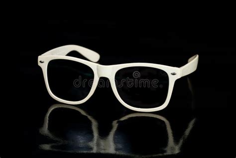 Modern Sunglasses On Black Background Stock Image Image Of Vintage Protection 119313749