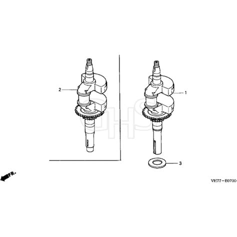 Honda HRX537C1 HXEA MAGA 1300001 1399999 Crankshaft Diagram GHS