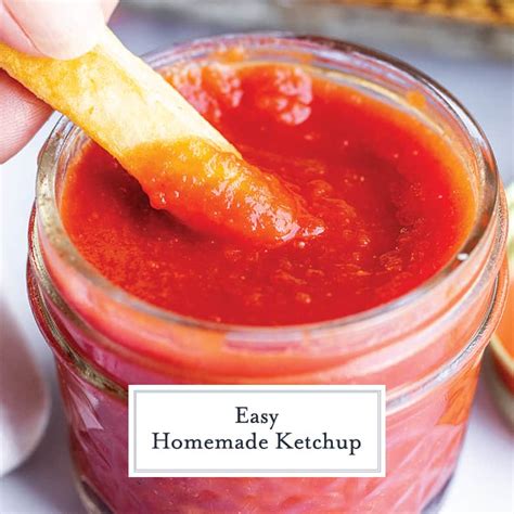 BEST Homemade Ketchup Recipe - EASY Homemade Ketchup