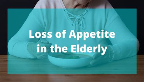 Loss of Appetite in the Elderly - Sirion Companion Care