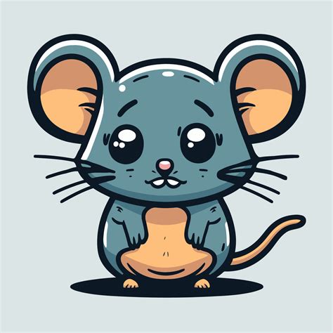 Rato De Desenho Animado Ilustra O Em Vetor De Um Rato Bonito Dos