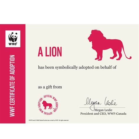 Lion Digital Adoption | WWF-Canada