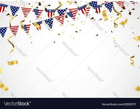 Fourth of july 4th holiday banner usa Royalty Free Vector