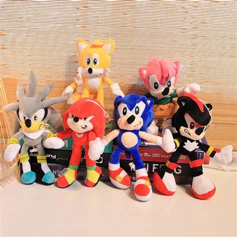 20 30 40cm Super Sonic The Hedgehog Peluche Juguetes Sombra Amy Rose